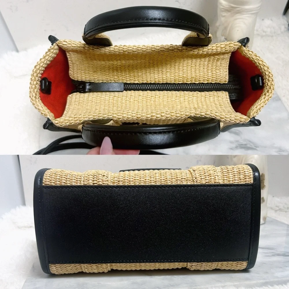 Authentic Marc Jacobs “The Tote Bag” in Natural size Small Woven Tote Bag